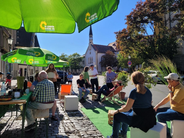 Plötzlich war alles grün: Parking Day in Kitzingen